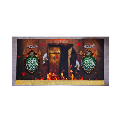 کتیبه طرح درب خانه حضرت زهرا