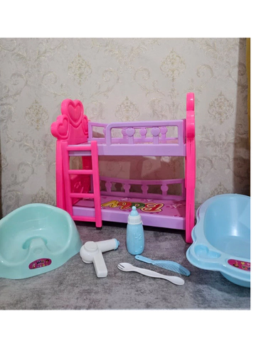 پک یاسمن ) تخت خواب و وسایل مراقبت از عروسک