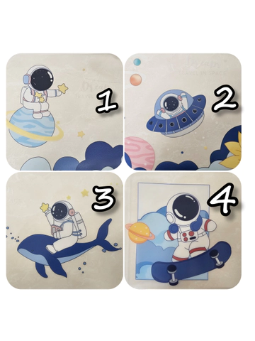 پوشه زیپی فضانورد شفاف